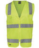 Lime - Front - 6DNSZ - JB's HV (D+N) Zip Safety Vest