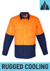 ZW128 - Mens Rugged Cooling Hi Vis Spliced Shirt