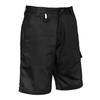 ZS505 - Mens Rugged Cooling Vented Short Black Front