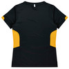 Black / Gold - Back - 2211 - Ladies Tasman Tee - Aussie Pacific