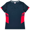 Navy / Red - Front - 2211 - Ladies Tasman Tee - Aussie Pacific