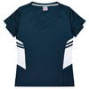 Navy / White - Front - 2211 - Ladies Tasman Tee - Aussie Pacific
