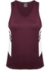 Maroon/White
