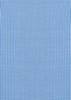A blue and white checked women's button-up shirt with 3/4 sleeves and a logo.