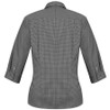S716LT - Ladies Ellison 3/4 Sleeve Shirt - Black - Back S716LT - Ladies Ellison 3/4 Sleeve Shirt - Black - Back