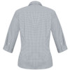 S716LT - Ladies Ellison 3/4 Sleeve Shirt - Silver - Back S716LT - Ladies Ellison 3/4 Sleeve Shirt - Silver - Back