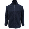 Navy - Front - PF630 - Mens Plain Micro Fleece Jacket - Male Model - Biz Collection