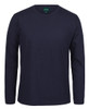 Navy - Front - 1LSNC - JB's L/S NON CUFF TEE