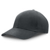A premium soft cotton cap in a dark grey colour featuring an adjustable strap and a logo. A premium soft cotton cap in a dark grey colour featuring an adjustable strap and a logo.