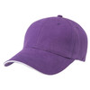 A purple cap with a curved brim and a logo on the front. It features a classic design.