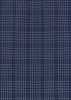 A patterned fabric featuring dark navy and white checked designs, suitable for a button-up shirt.