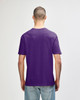 A purple Gildan Softstyle adult T-shirt displayed from the back, featuring a simple design.