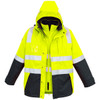 ZJ532 -  Mens Hi Vis 4 in 1 Waterproof Jacket