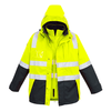 ZJ532 - Mens Hi Vis 4 in 1 Waterproof Jacket y/n front