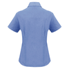 LB3601 - Ladies Plain Oasis Short Sleeve Shirt Mid Blue Back