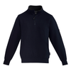 ZT366 - Mens 1/4 Zip Brushed Fleece NAVY FRONT