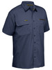 Navy - Front - BS1144 - Flx & Move Utility Work Shirt