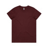 Burgundy - Front - 4001 Women's Maple Tee - AS COLOUR Burgundy - Front - 4001 Women's Maple Tee - AS COLOUR