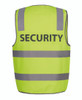 Lime - Front - 6DNS5 - JB's HV (D+N) SAFETY VEST PRINT SECURITY