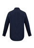 Navy - Back - SH714 - Mens Metro Long Sleeve Shirt - Biz Collection
