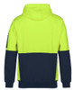 Lime / Navy - Alternate - 6HVPJ - JB's HV 330G PULL OVER HOODIE