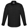 ZW400 - Mens Rugged Cooling L/S Shirt Black Front