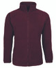 Maroon - Front - 3FJ - JB's KIDS FULL ZIP POLAR
