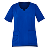 CST942LS - Womens Tailored Fit Round Neck Scrub Top Electric Blue