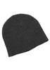 Black Heather - 4455 Heather Cable Knit Beanie