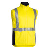 Yellow / Navy - Front Alternate - BJ6970T  - 3M Taped Hi Vis 3 in 1 Drill Jacket - Bisley Workwear