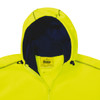 Yellow / Navy - Hood - BK6819 - Hi Vis Two Tone Fleece Hoodie - Bisley Workwear