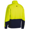 BK6989 - Hi Vis Fleece Pullover - Yellow-Navy - Back