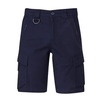 ZS360 - Mens Streetworx Curved Cargo Short Navy Front ZS360 - Mens Streetworx Curved Cargo Short Navy Front