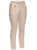 Stone - Front - BPL6015 - Women's Mid Rise Stretch Cotton Pants