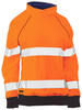 Orange - Front - BKL6818T - Women's Taped Hi Vis Fleece Jumper