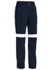 Navy - Front - BPL8092T - TenCate Tecasafe Plus 700 Women's Taped FR Cargo Pants