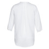 WHITE - S015LT - Lily Ladies Longline Blouse