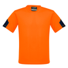 ZW505 - Mens Hi Vis Squad T-Shirt Orange/Navy Front