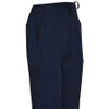 M9710 - Mens Semi-Elastic Waist Tie Solid Colour Scrub Pants - Navy - Waist