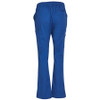 M9720 - Ladies Semi-Elastic Waist Tie Solid Colour Scrub Pants - Royal - Back