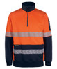 6DPS - Hi Vis 330g 1/2 Zip Segmented Tape Fleece