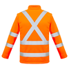 ZJ680 - Unisex Hi Vis 2 in 1 X Back Soft Shell Jacket Full Back