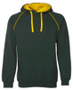 Bottle / Gold - Front - 3CFH - JB's Contrast Fleecy Hoodie -S