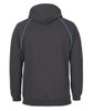 Gunmetal / Aqua - Alternate - 3CFH - JB's Contrast Fleecy Hoodie -S