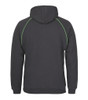 Gunmetal / Pea Green - Alternate - 3CFH - JB's Contrast Fleecy Hoodie -S