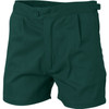 Bottle Green - Front - 3301 - Work Shorts Cotton Drill