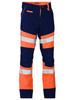 Navy / Orange - Front - BP6412T - Taped Biomotion Two Tone Pants