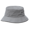 Grey-Black - 4007 Sandwich Brim Bucket Hat - Legend