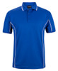 Royal / White - Front - 7PIP - Podium S/S Piping Polo -2Xs