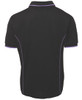 Black / Purple - Alternate - 7PIP - Podium S/S Piping Polo -2Xs